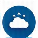 Abstract cloud server icon